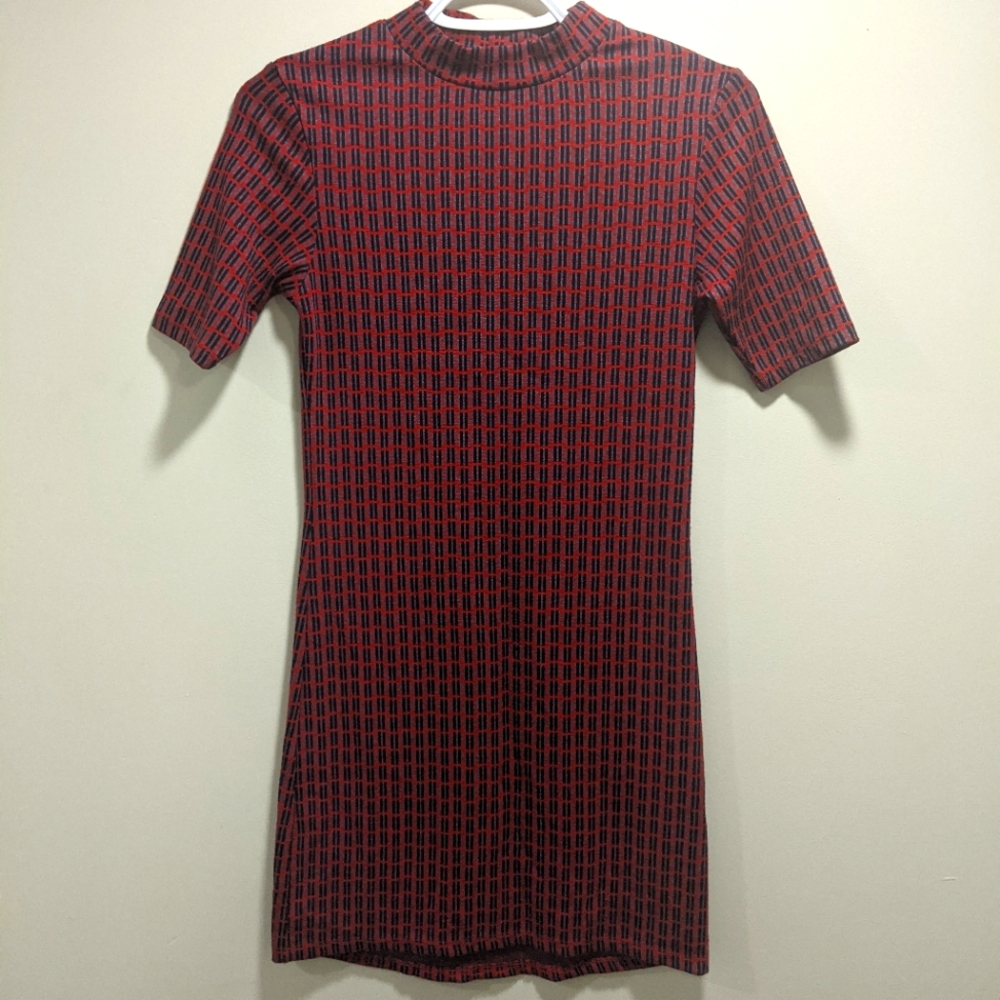 Topshop mock-neck dress